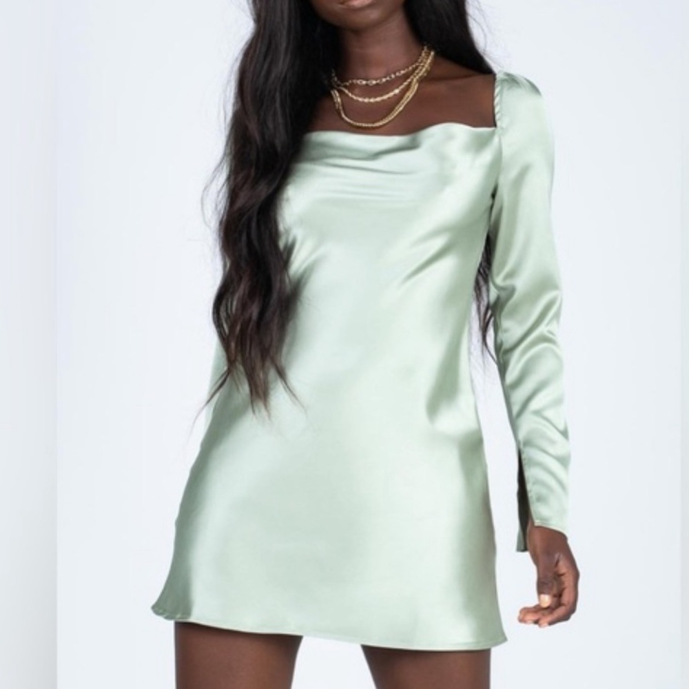 Green mini dress - Princess Polly